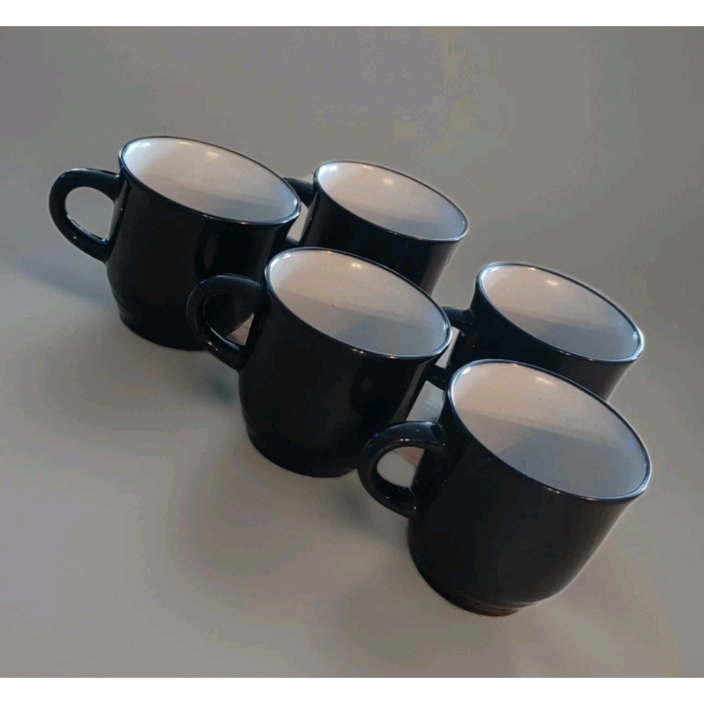 Noritake Folkstones Sante Fe  Cups Set Of 5 Japan Geniune‎ Stoneware